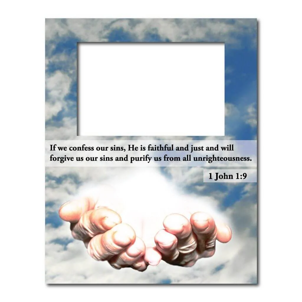1 John 1:9 Decorative Picture Frame - Image 2