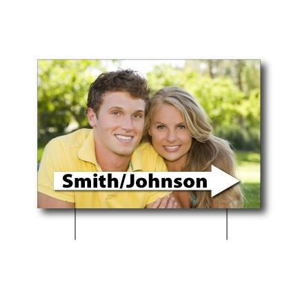 12"x18" Custom Directional Wedding Yard Signs - Image 4