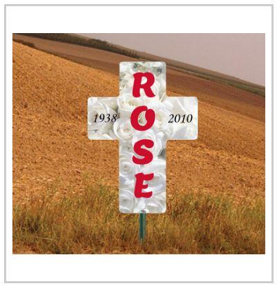 22"x16" Roadside Memorial Cross Sign - Image 13