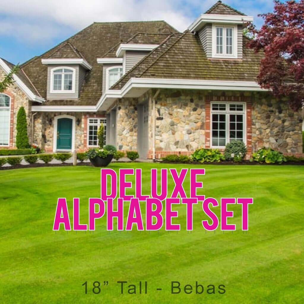 18" Bebas Solid Color Deluxe Alphabet Set - 130 pcs - Image 11