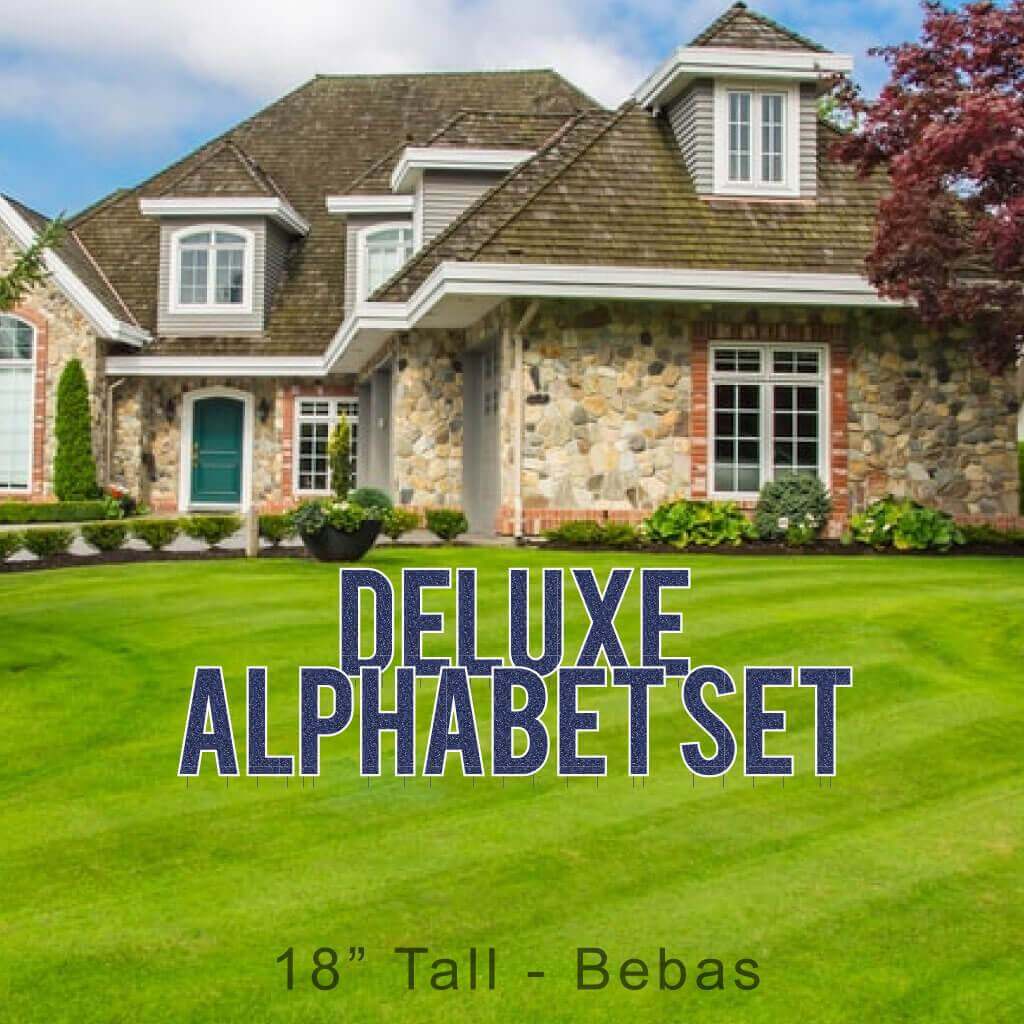 18" Bebas Faux Glitter Deluxe Alphabet Set - 130 pcs - Image 4