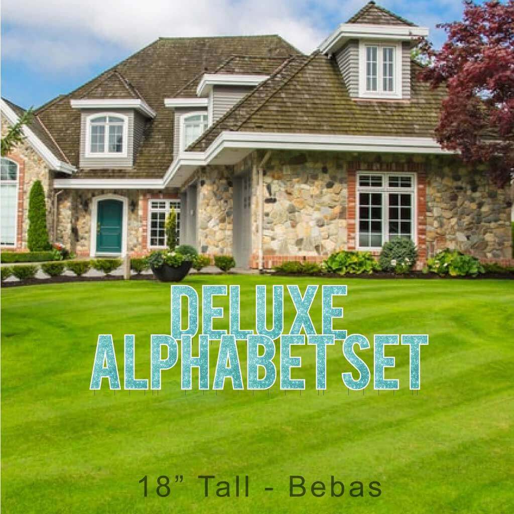 18" Bebas Sparkle Deluxe Alphabet Set - 130 pcs - Image 12