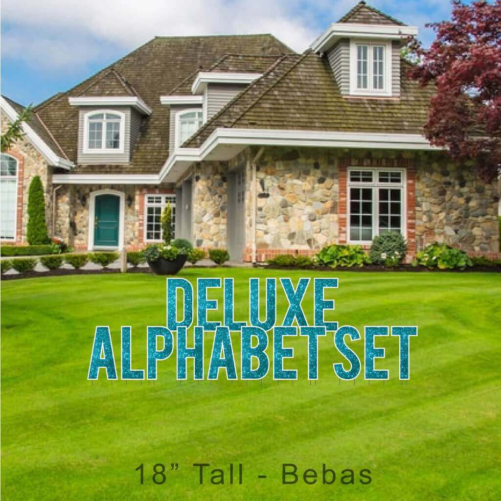 18" Bebas Sparkle Deluxe Alphabet Set - 130 pcs - Image 19