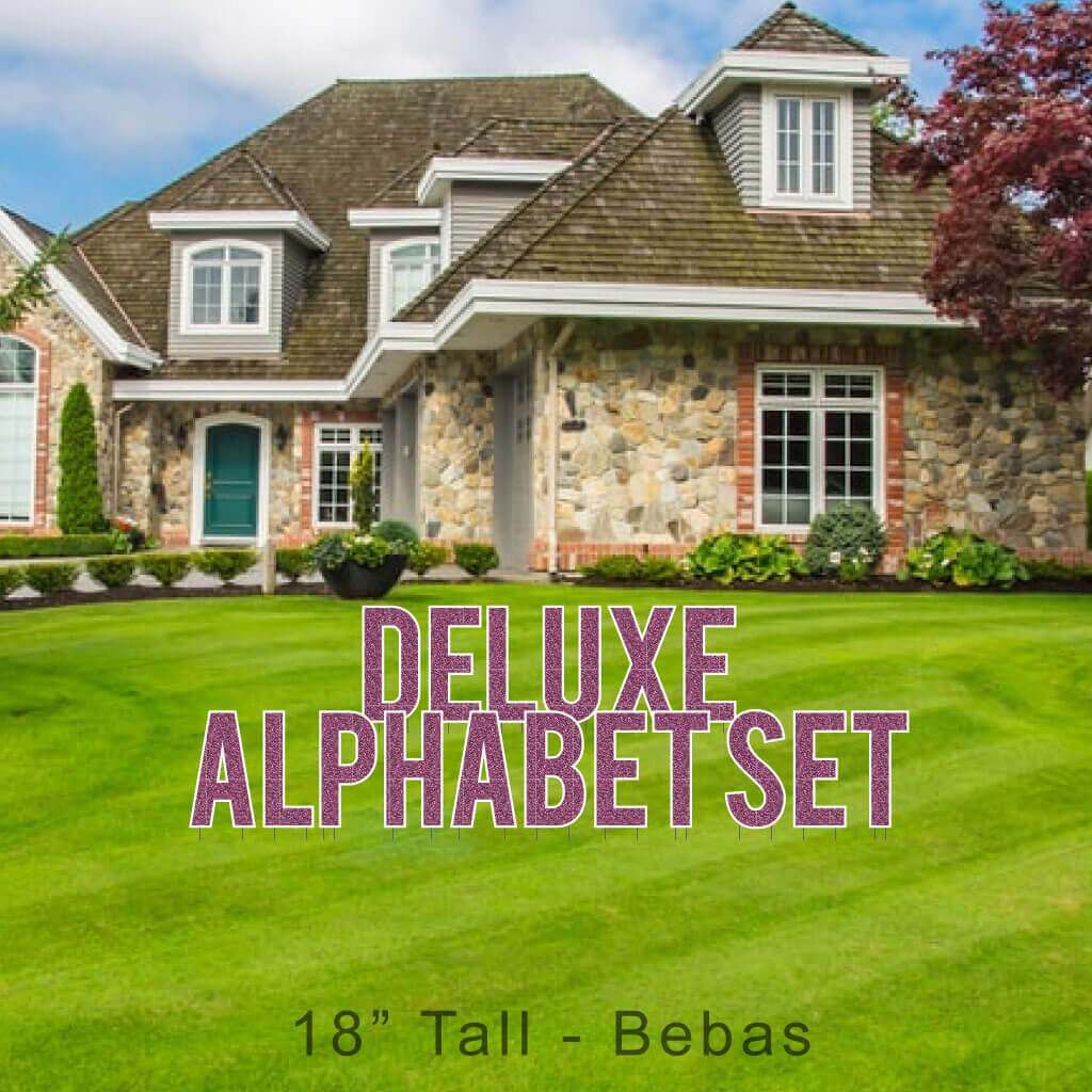 18" Bebas Mermaid Faux Glitter Deluxe Alphabet Set - 130 pcs - Image 2