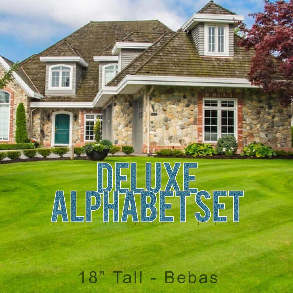 18" Bebas Mermaid Faux Glitter Deluxe Alphabet Set - 130 pcs - Image 4