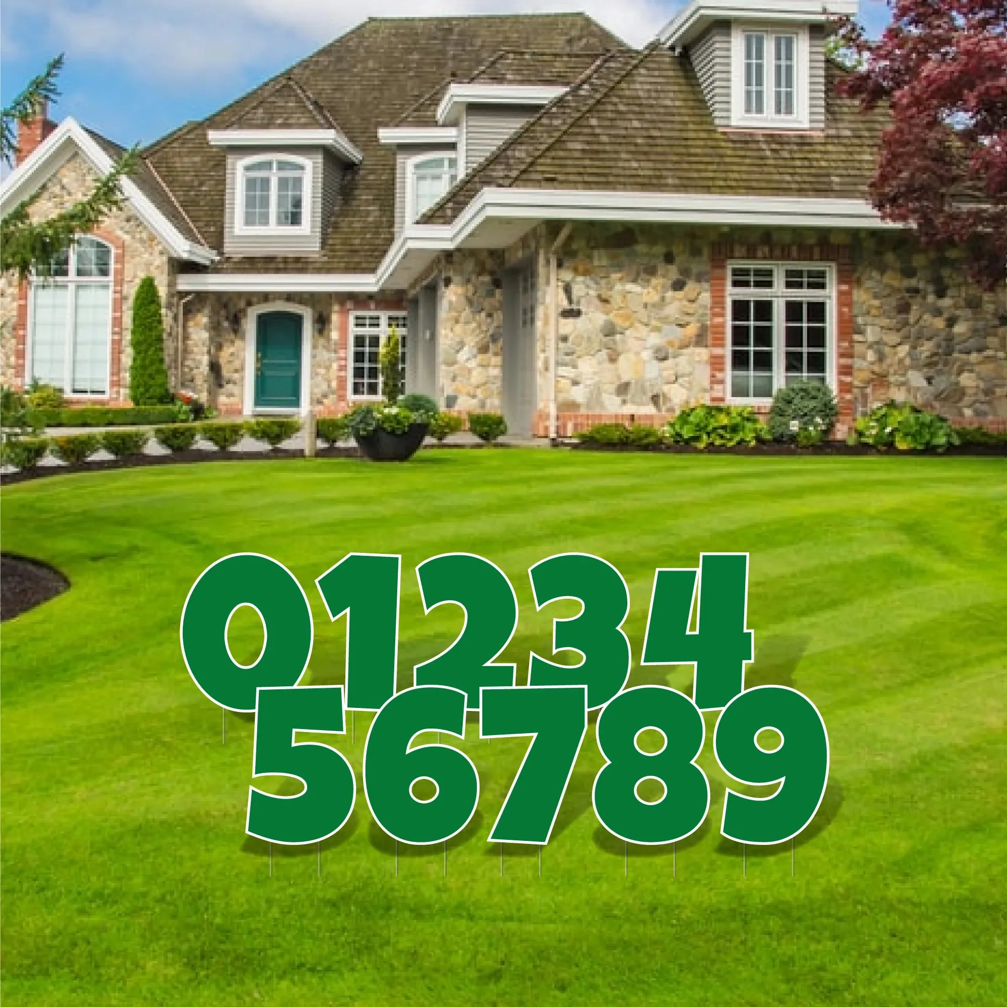 18" 'Luckiest Guy' Numbers Set | Solid Color - 10 pc set - Image 5