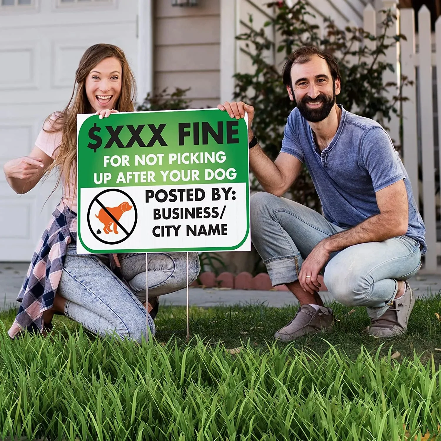 18"x24" Custom Pick Up After Your Dog Signs - 4 Pack - Image 4
