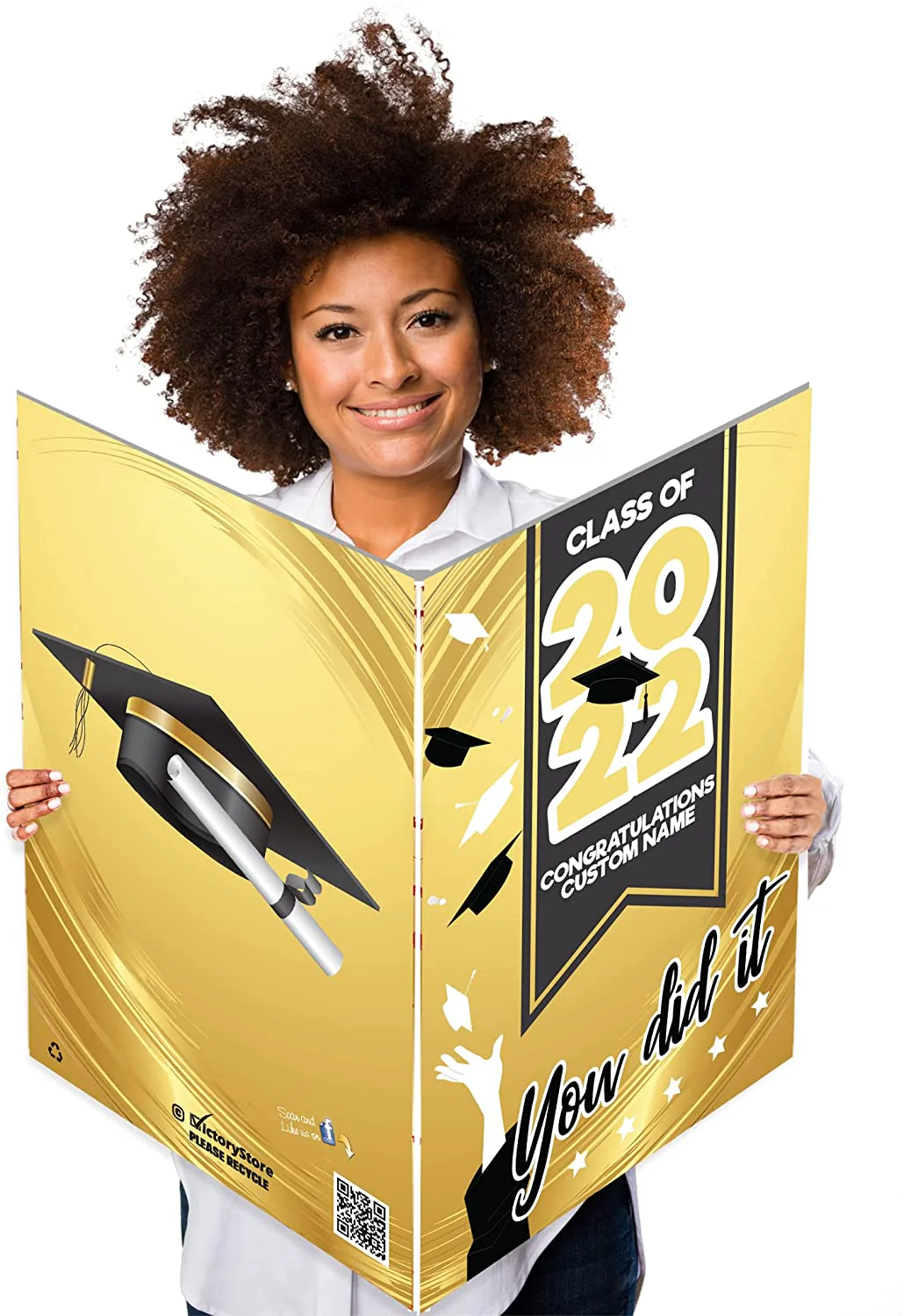 2' x 3' Custom You Did It Graduation Greeting Card