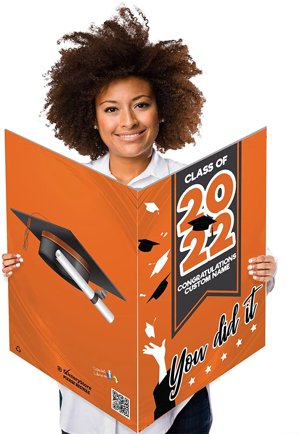 2' x 3' Custom You Did It Graduation Greeting Card - Image 10