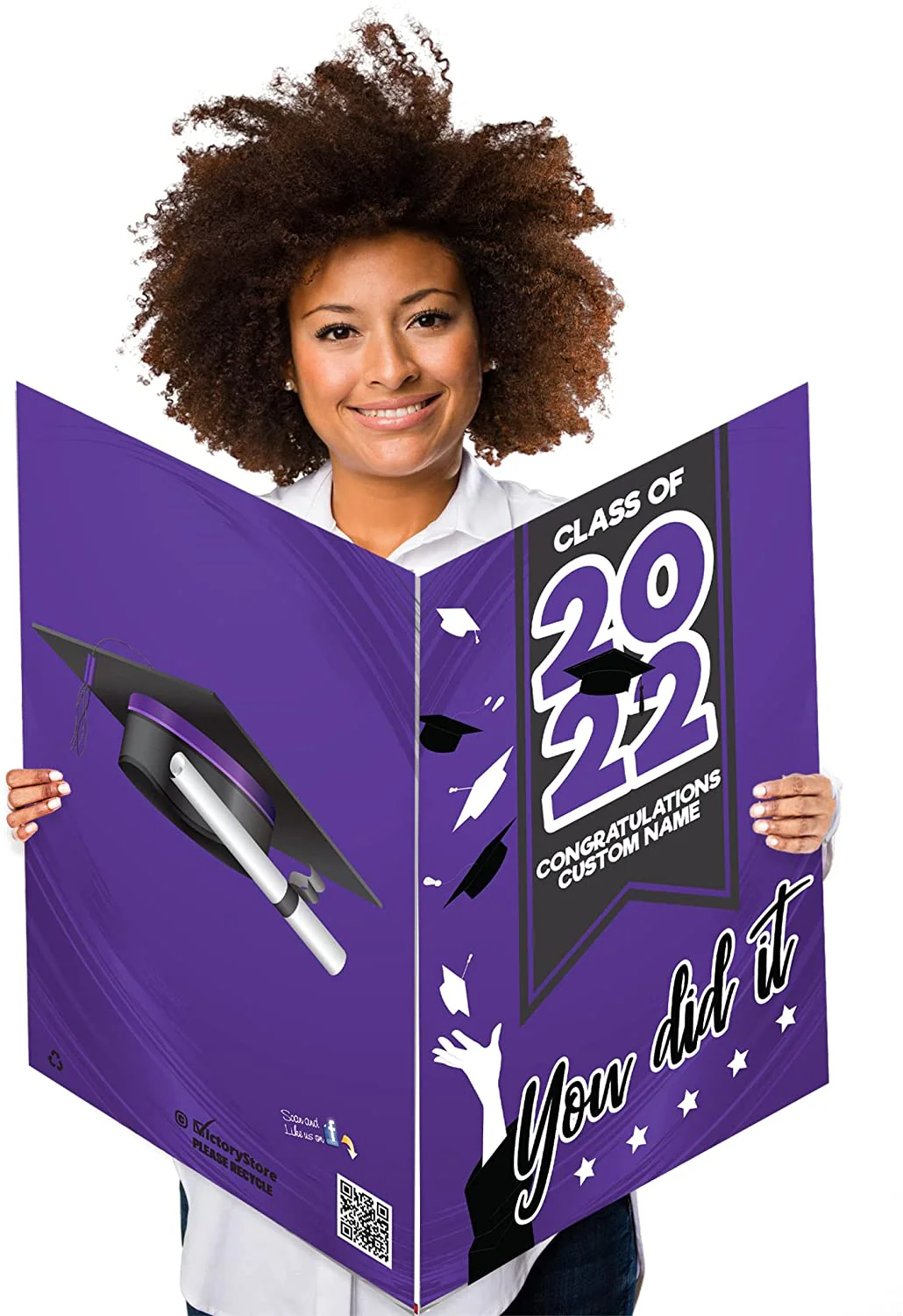 2' x 3' Custom You Did It Graduation Greeting Card - Image 11