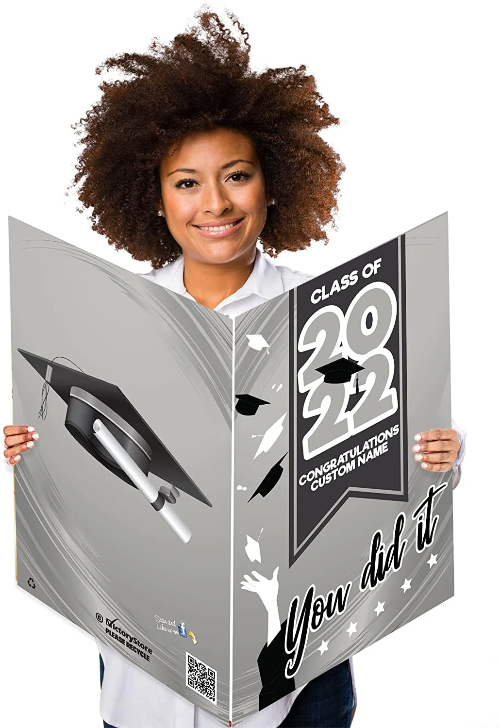 2' x 3' Custom You Did It Graduation Greeting Card - Image 13
