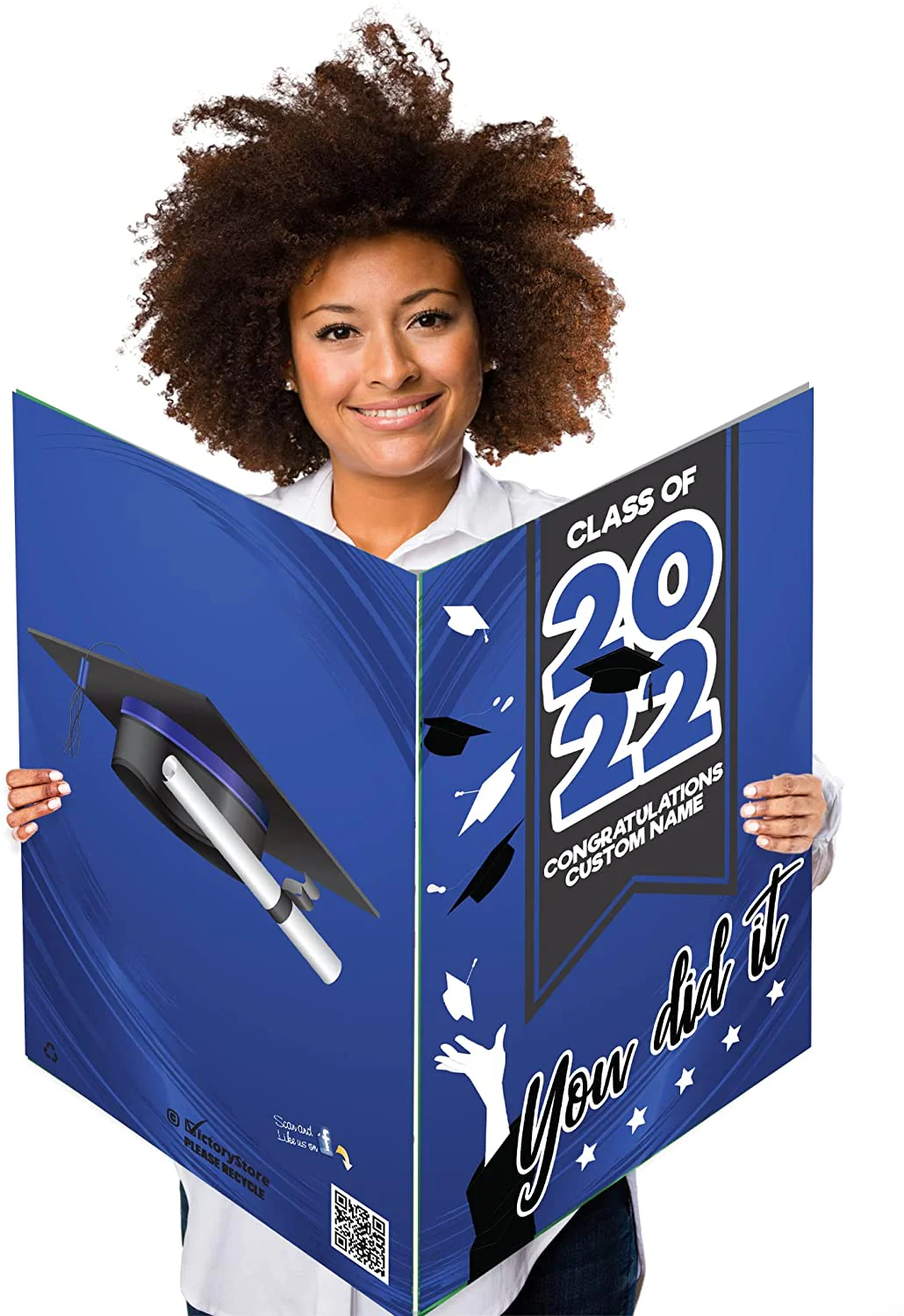 2' x 3' Custom You Did It Graduation Greeting Card - Image 8