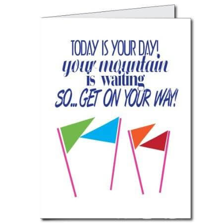 2' x 3' Giant Places You Will Go Male Retirement Greeting Card - Image 2