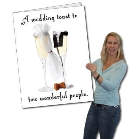 Wedding Toast Giant Greeting Card