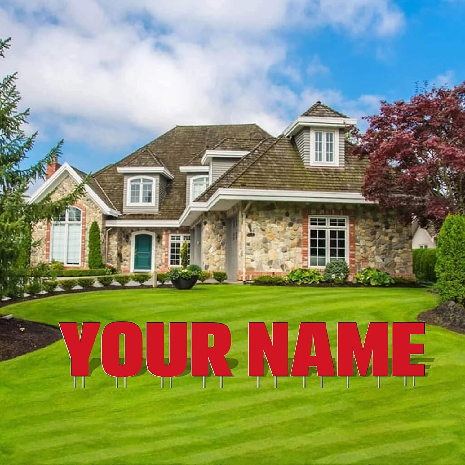 Custom Yard Letters | Breuer | Sparkle Fill 20" - Image 7