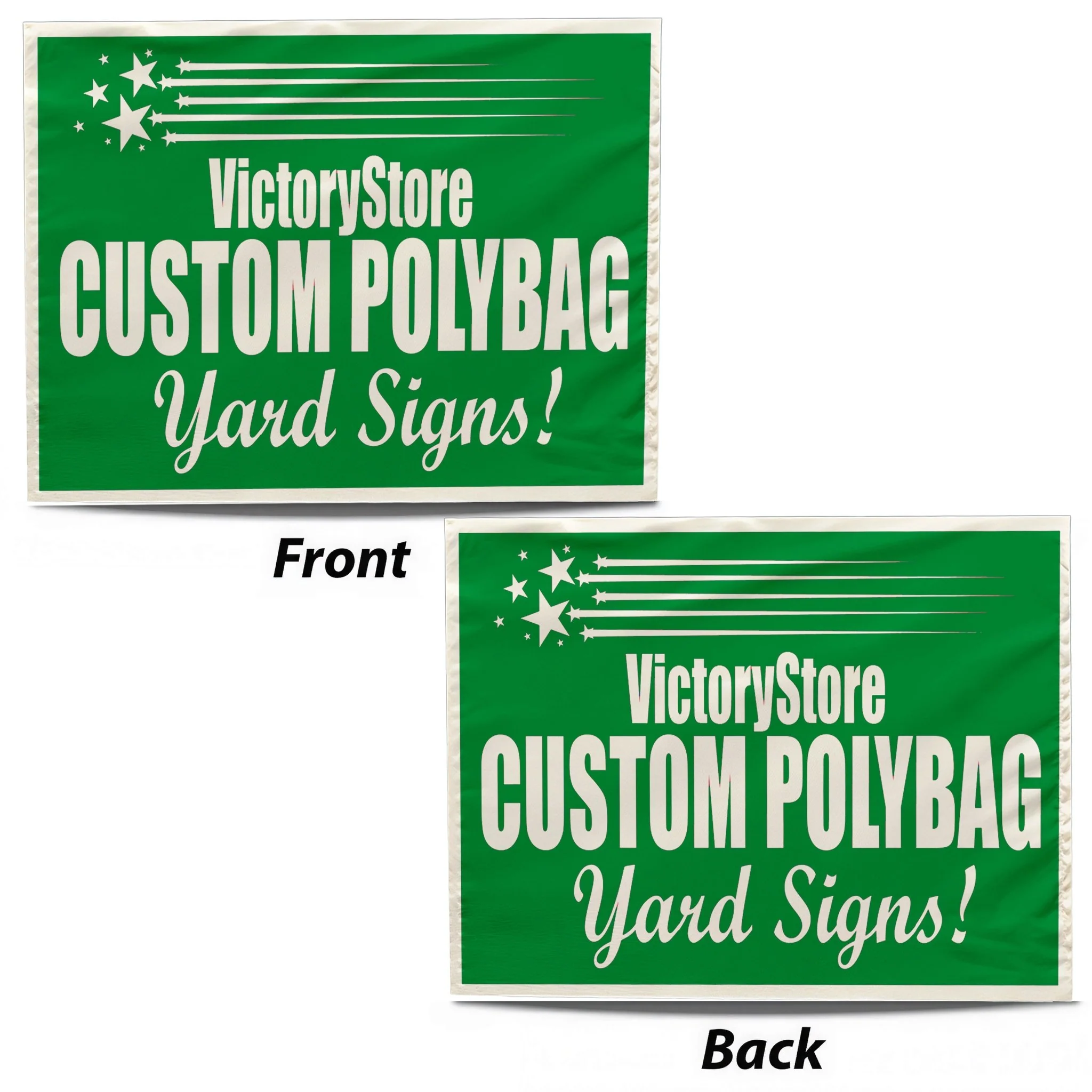 20"x26" Polybag Yard Signs with Wire U Frame - Image 2