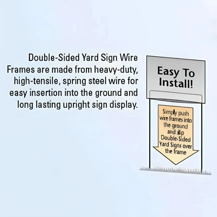 21"x34.5" Sealed Posterboard Yard Signs with Frames - Image 2