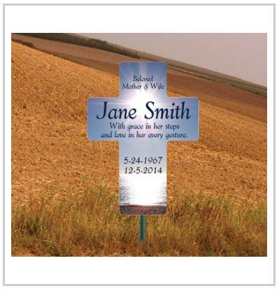 24"x33" Roadside Memorial Cross Sign - Image 7