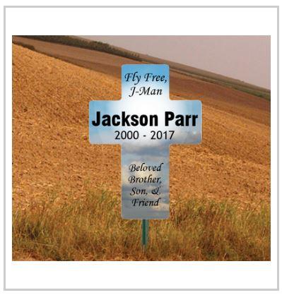 24"x33" Roadside Memorial Cross Sign - Image 9