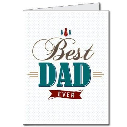 3' Giant Best Dad Ever Father's Day Greeting Card - Image 2