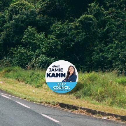 3.5' Round Political Yard Sign - Image 6