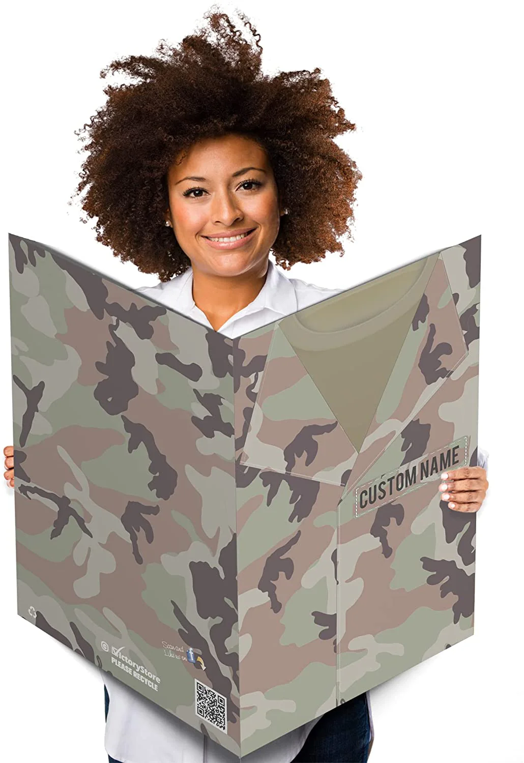 3' Custom Military Birthday Card