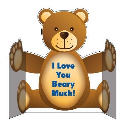 Custom Giant Bear Hug Greeting Card - Image 3