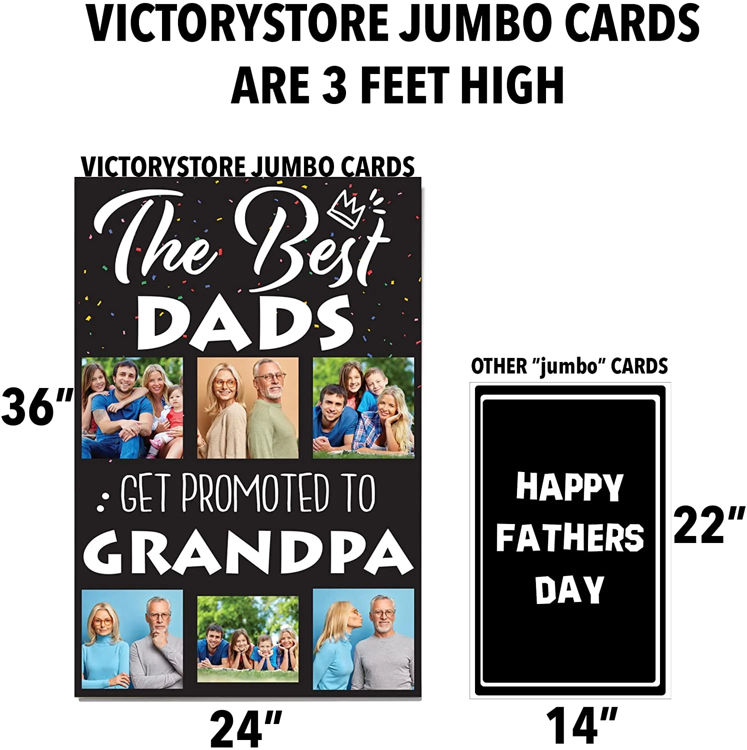 3' The Best Dads Get Promoted To Grandpa Father's Day Card - Image 3