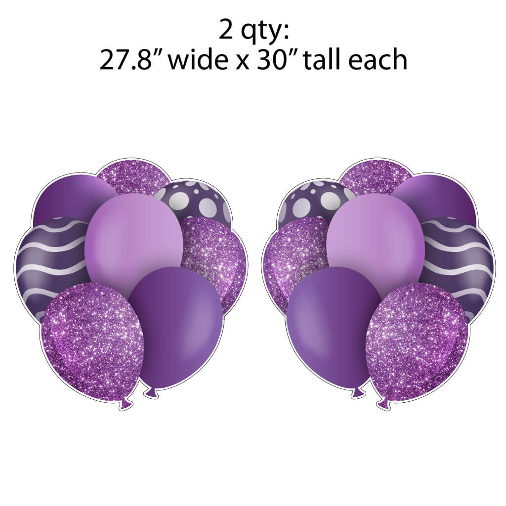 30" Balloon Bouquet Flair Set of 2 Signs for Yard Card Business - Image 15