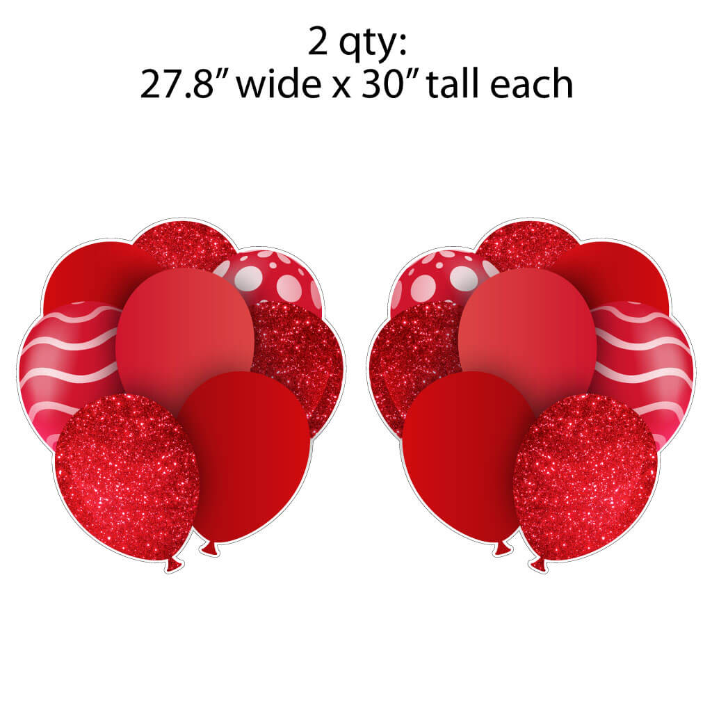 30" Balloon Bouquet Flair Set of 2 Signs for Yard Card Business - Image 21