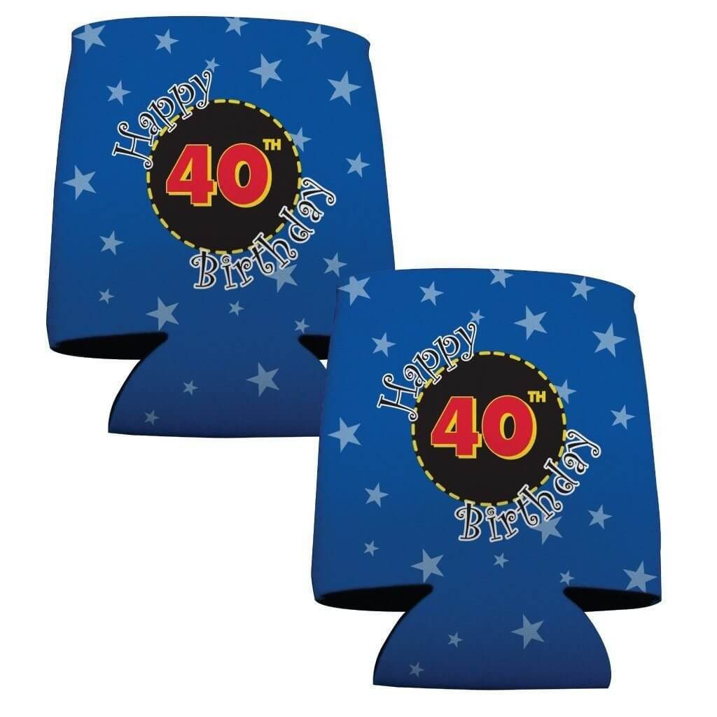 40th Birthday Party Can Cooler Set - Image 2