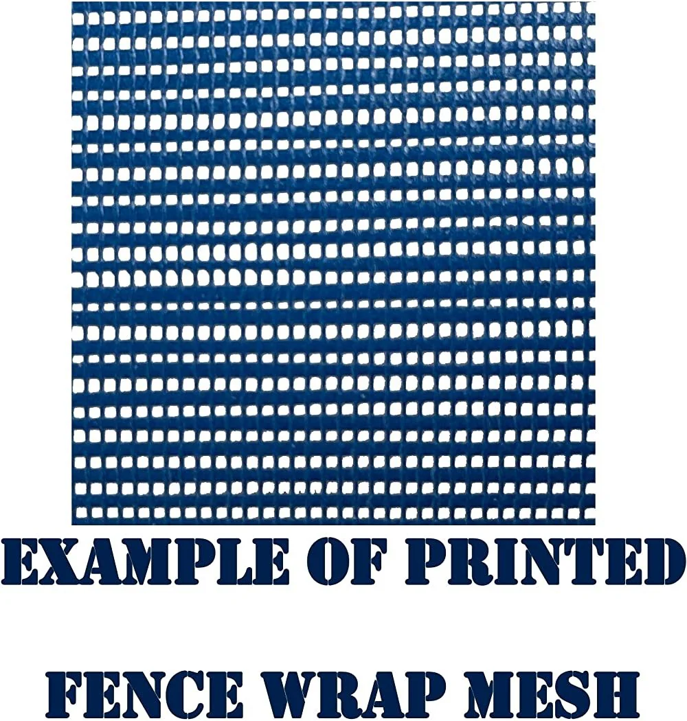 4'x50' Custom Baseball Mesh Fence Wrap | Durable School Windscreen with Team Logo - Image 4
