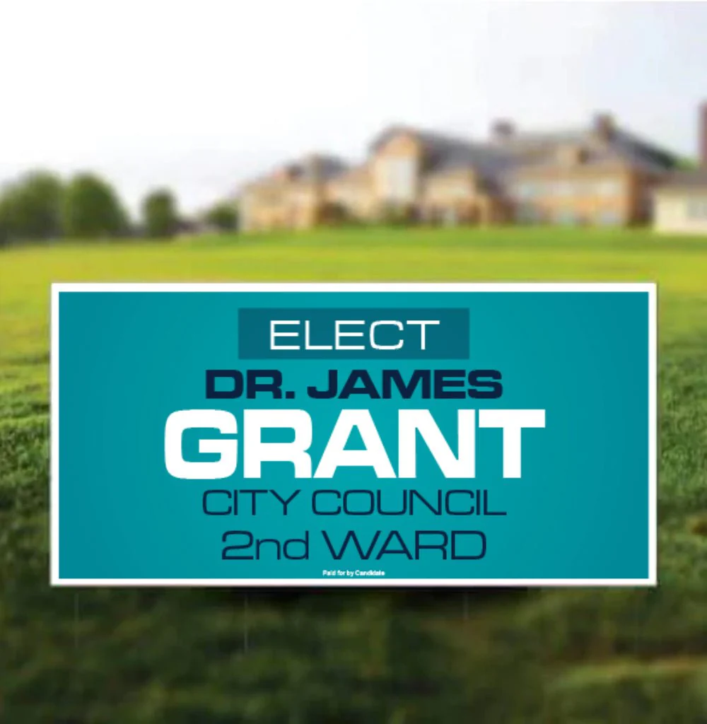 4'x8' Custom Political Road Sign - Image 3