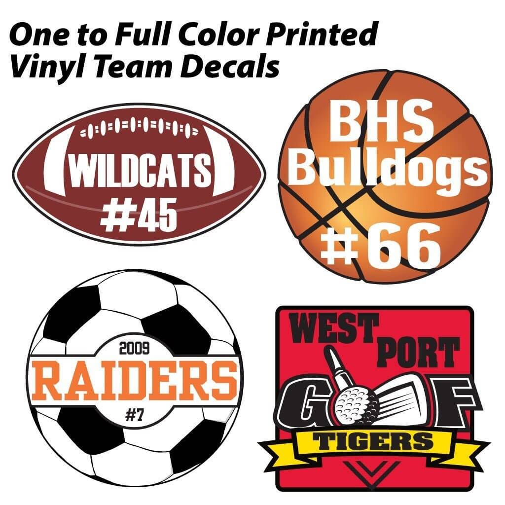 6" Custom Window Decals for Teams - Image 3
