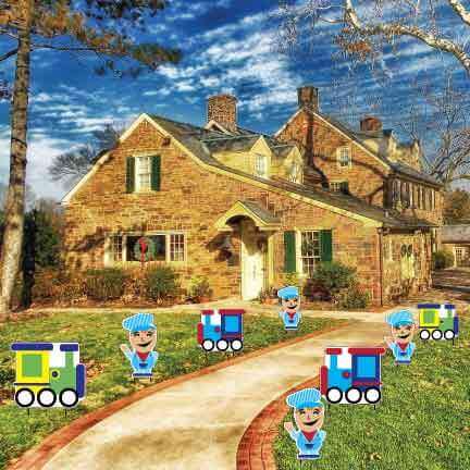 All Aboard Pathway Marker Yard Cards 8 pcs