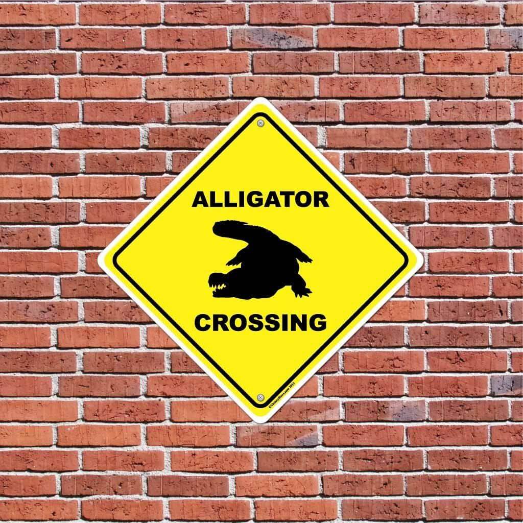 Alligator Crossing Sign or Sticker - Image 5
