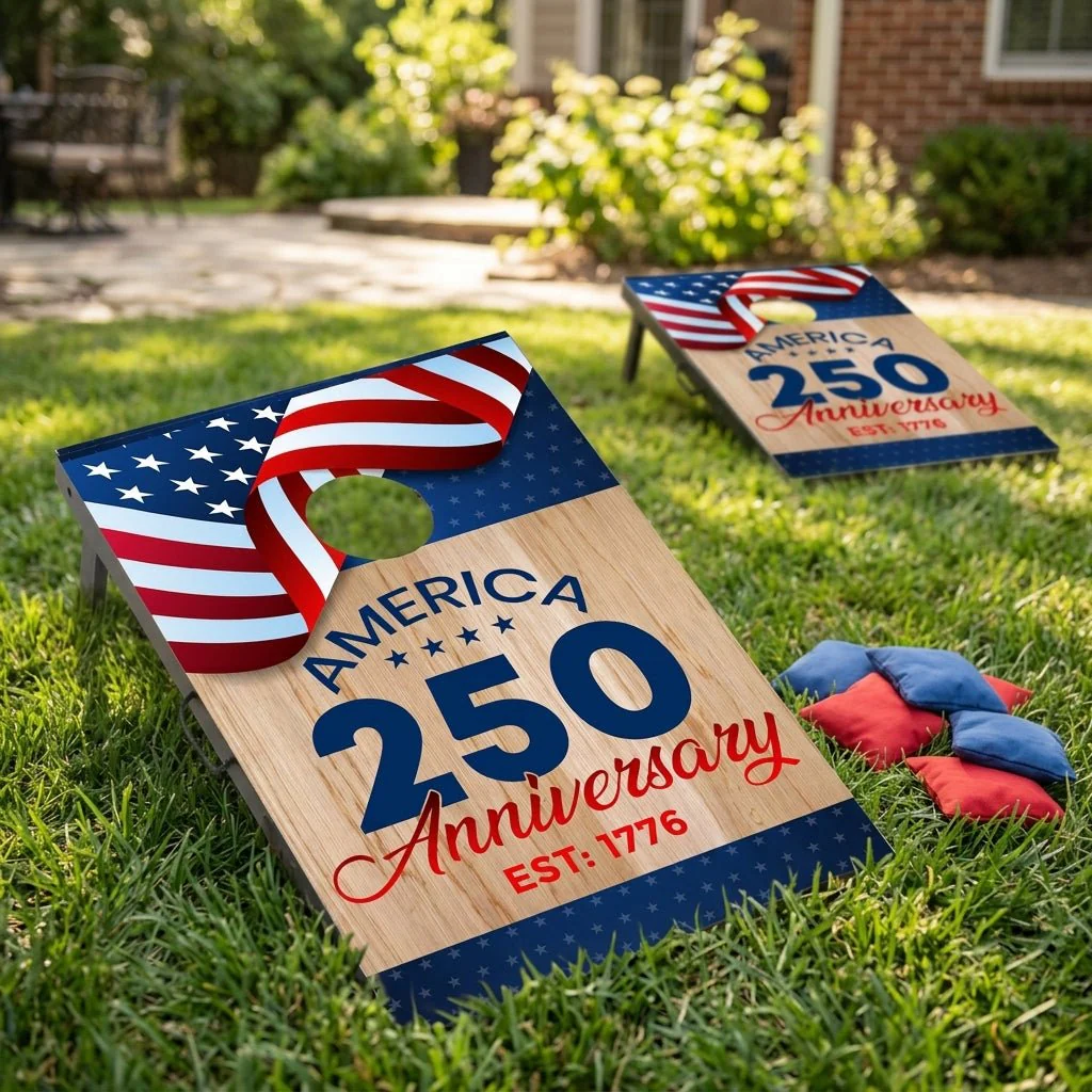 America 250th Anniversary Cornhole Set - 4th of July Bagtoss Game - Image 3