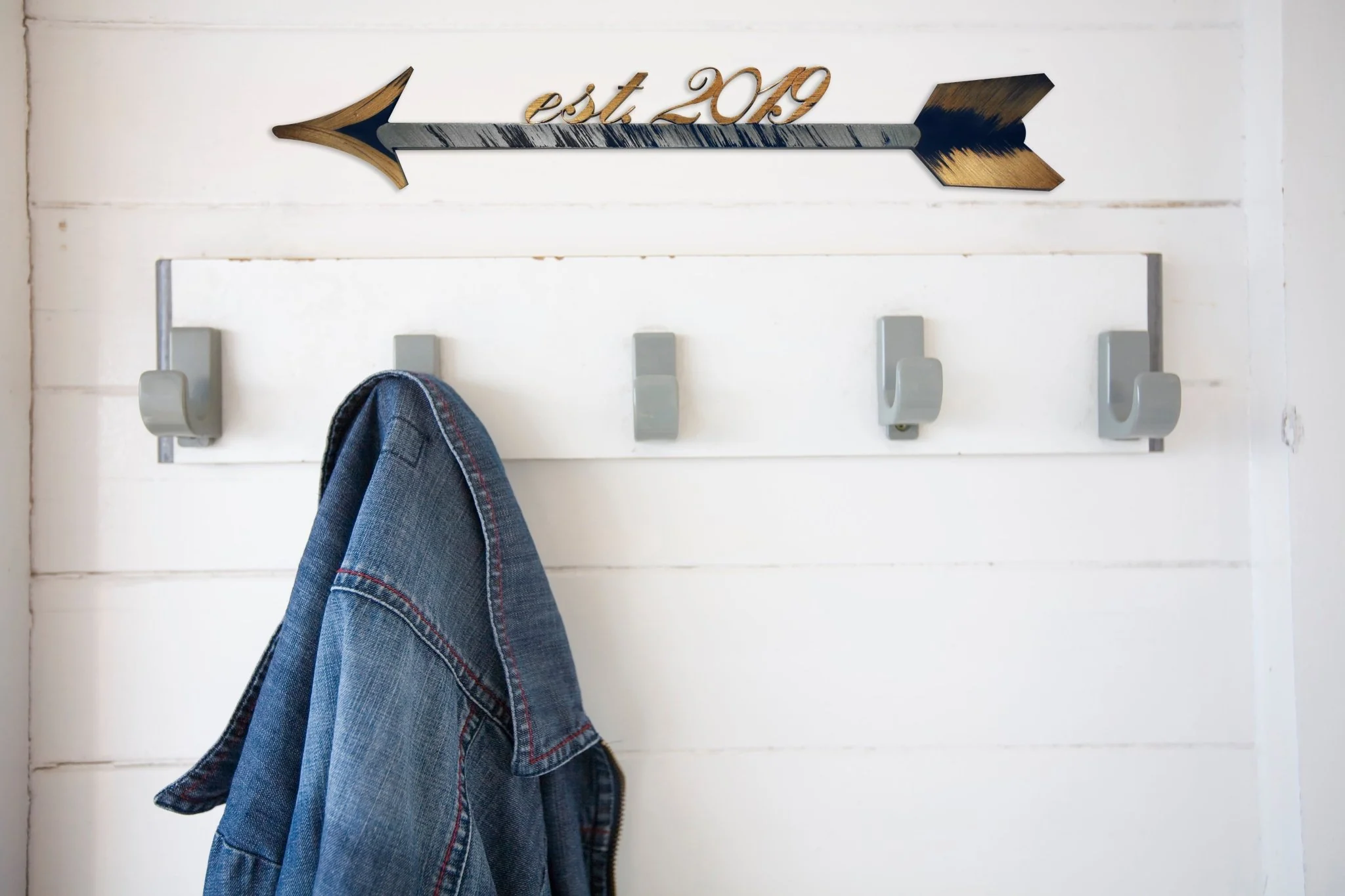 Hand Painted Arrow with Custom Year Wall Decor