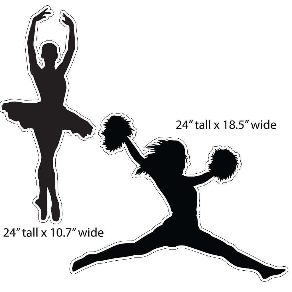 Athlete Silhouette Yard Decoration Accessory Set 22 pc - Image 5