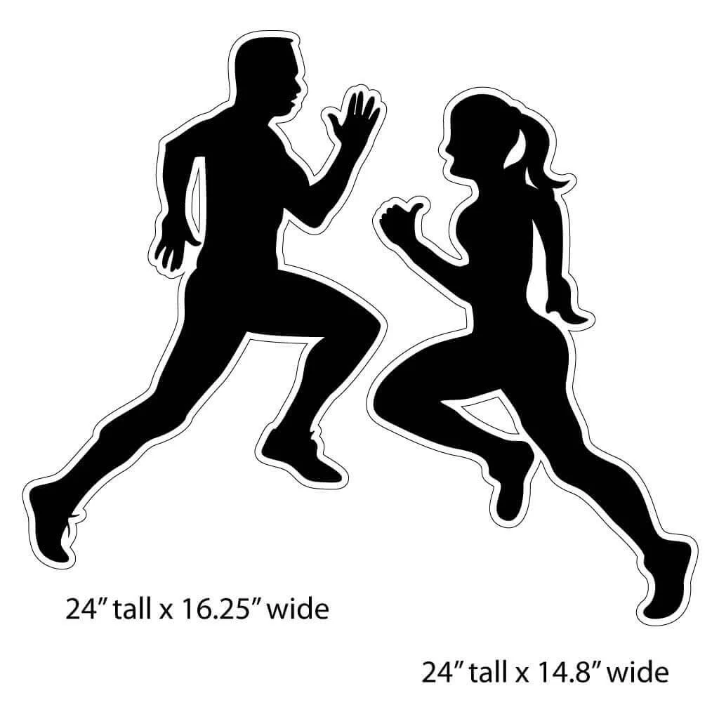 Athlete Silhouette Yard Decoration Accessory Set 22 pc - Image 7