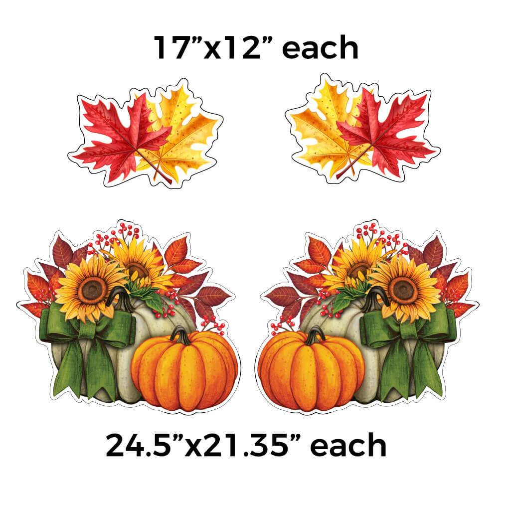 Autumn Greetings Fall Themed Yard Card, 12 pcs - Image 5