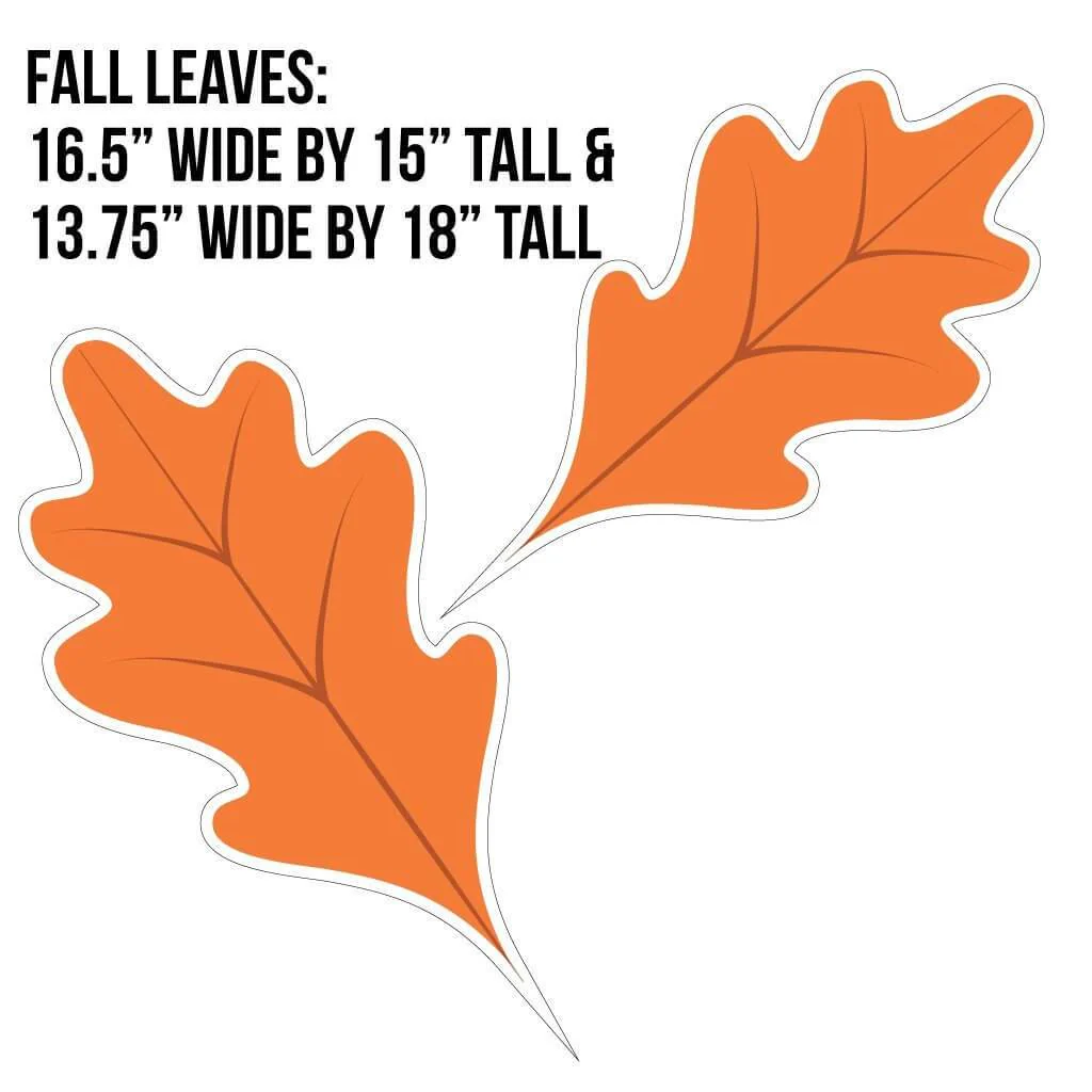 Autumn Themed Yard Card Accessory Set 14 pcs - Image 6