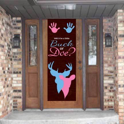 Buck Or Doe Baby Shower Door Banner - Image 2