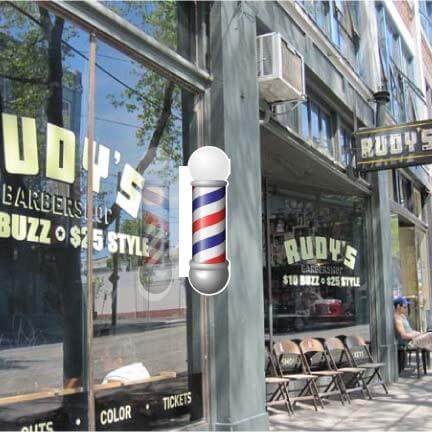 Barber 3D Window Sign