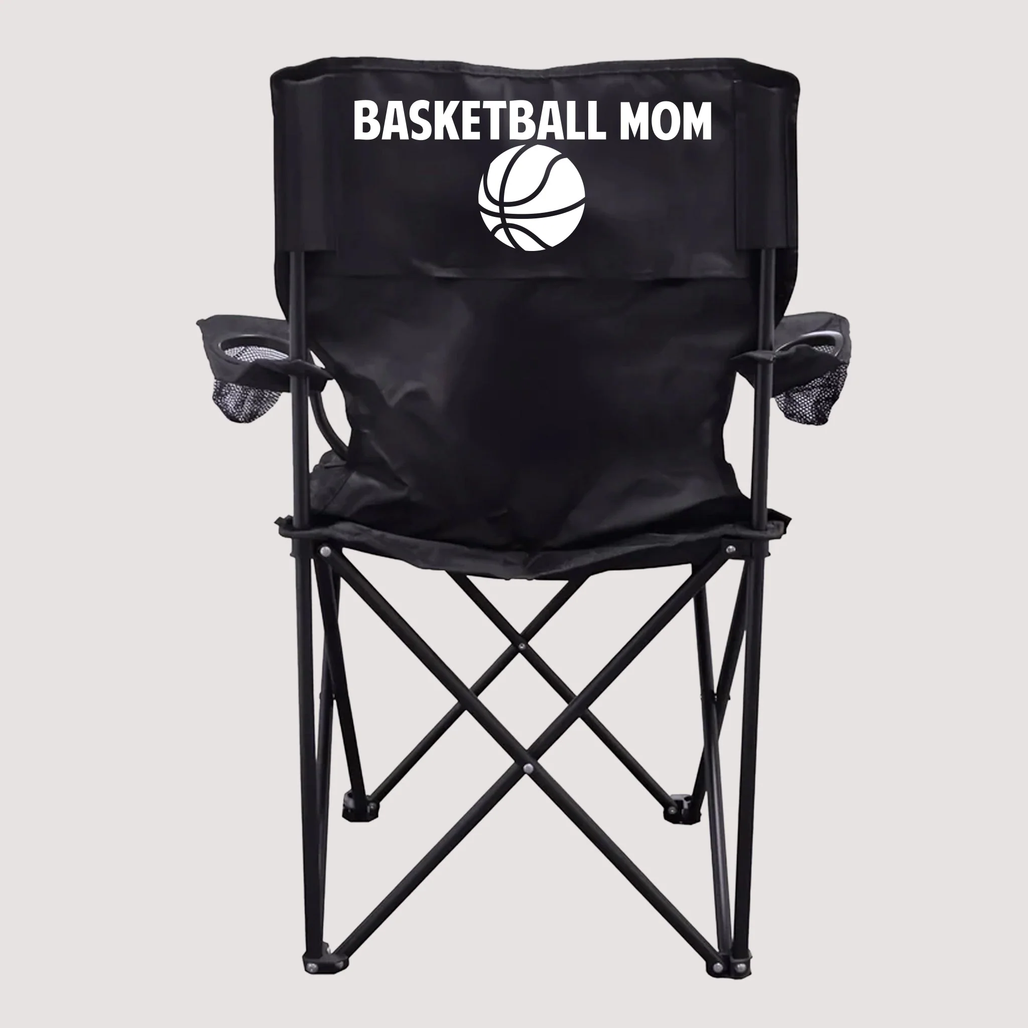 Basketball Mom Black Folding Camping Chair