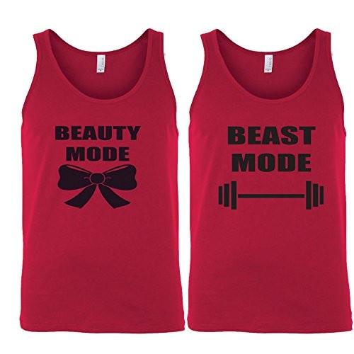 Beauty and the Beast Tank Tops (Red)