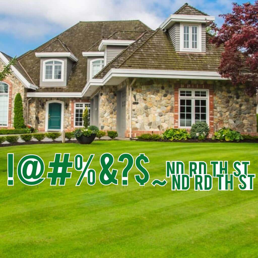 Bebas 18" Solid Color Special Characters Yard Letters 16 pcs - Image 5