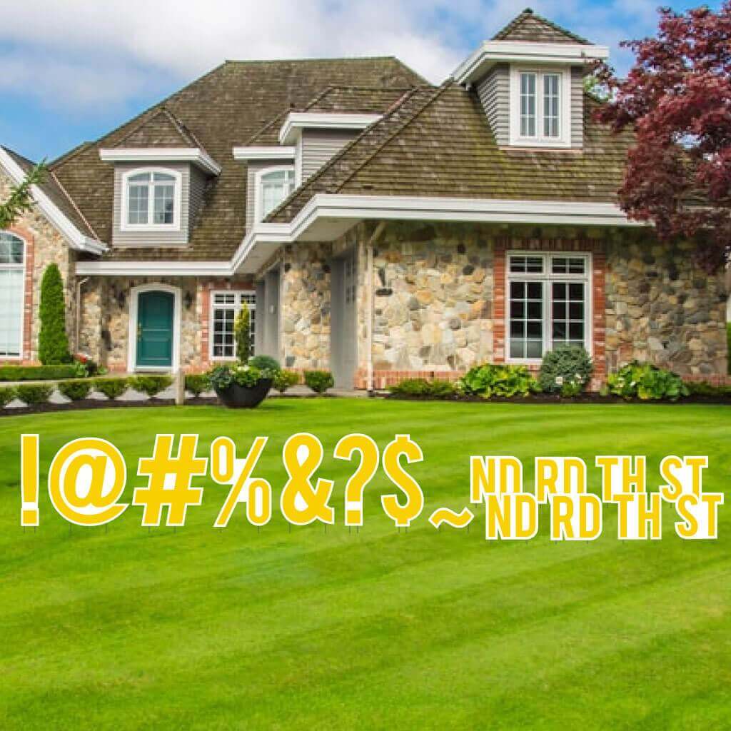 Bebas 18" Solid Color Special Characters Yard Letters 16 pcs - Image 6
