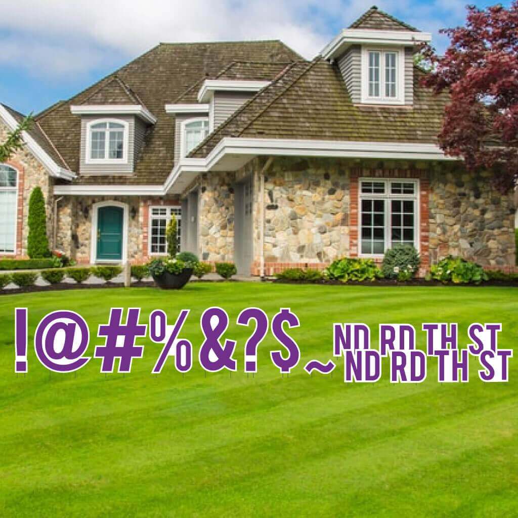 Bebas 18" Solid Color Special Characters Yard Letters 16 pcs - Image 8