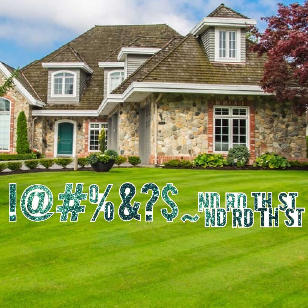 Bebas 18" Sparkle Special Characters Yard Letters - 16 pcs - Image 9